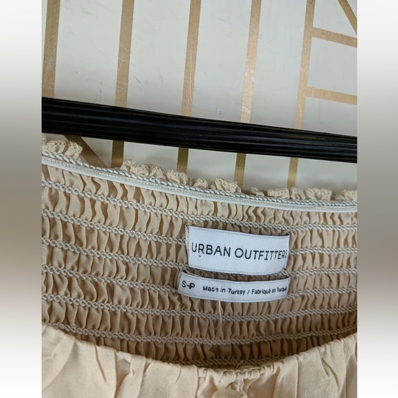 Urban Outfitters Beige/Off-White Flowy Sleeve Bustier Blouse - Picture 3 of 5